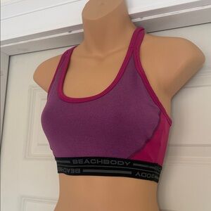 Beachbody Women's Magenta and Pink Sports Bra